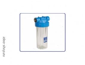 10” nagy teljesítményű beltéri, átlátszó vízszűrőház,