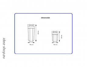Aquafilter Szűrőház 1 Colos Réz Ipari Fali Szett 10 BB