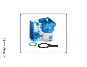 5" vízszűrőház, falra szerelhető, kiegészítőkkel 