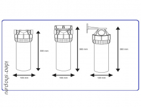 Aquafilter Háromrészes Fali Szett 1/2 Colos Csatlakozóval 10