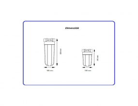 Aquafilter 20 Big Blue Szűrőház 1 Colos Ipari Fali szett