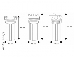 10 Nagy Teljesítményű 1/2 Csatlakozóval Zöld Szűrőház Szett