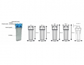 10 Nagy Teljesítményű 1/2 Csatlakozóval Kék Fali Szett