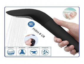 Aquafilter Deluxe Ionic Zuhanyfej Fekete