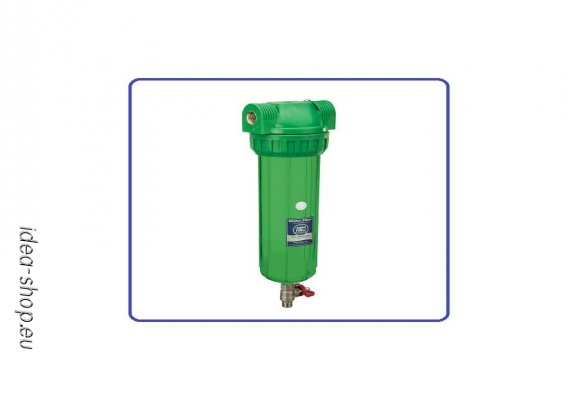 10” Aquafilter /zöld/ BACinix vízszűrőház csappal