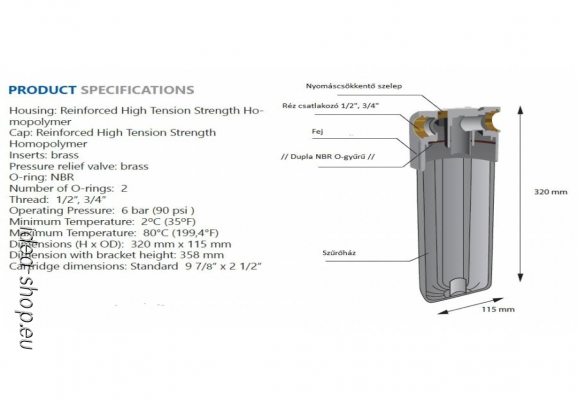 10 Nagy Teljesítményű Forróvizes Szűrőház