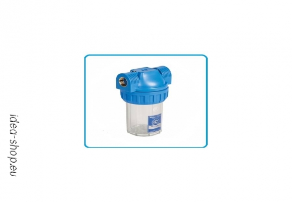 5" átlátszó háromrészes szűrőház!