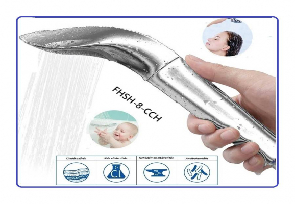 Aquafilter Deluxe Ionic Zuhanyfej Ezüst