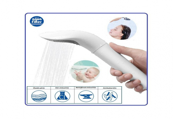 Aquafilter Deluxe Ionic Zuhanyfej Fehér
