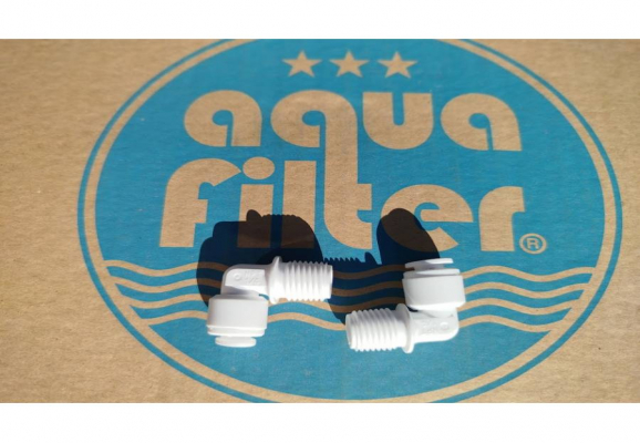 Aquafilter NPT 1/4 apa menet-cső tolóillesztés