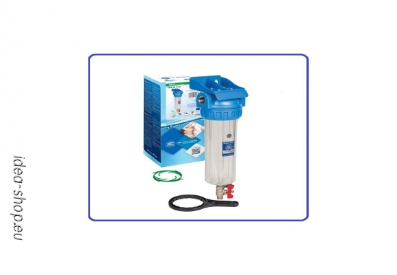 FHPRx-3V_R Vízszűrőház szett Ülepítő Csappal Fűtésrendszerekhez is